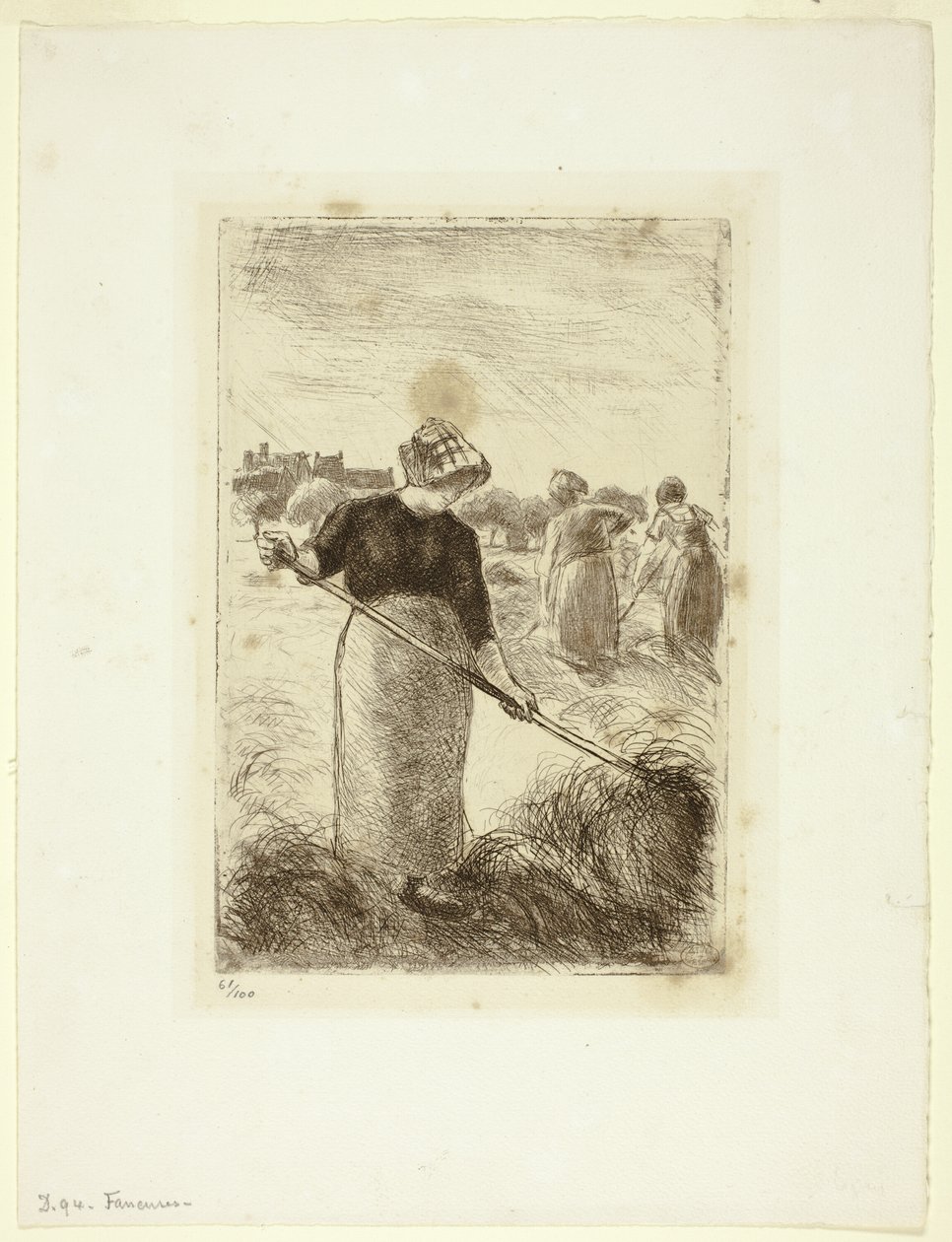 Femmes jetant le foin - Camille Pissarro