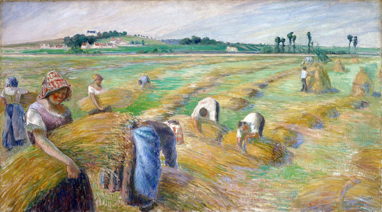 Les moissons - Camille Pissarro