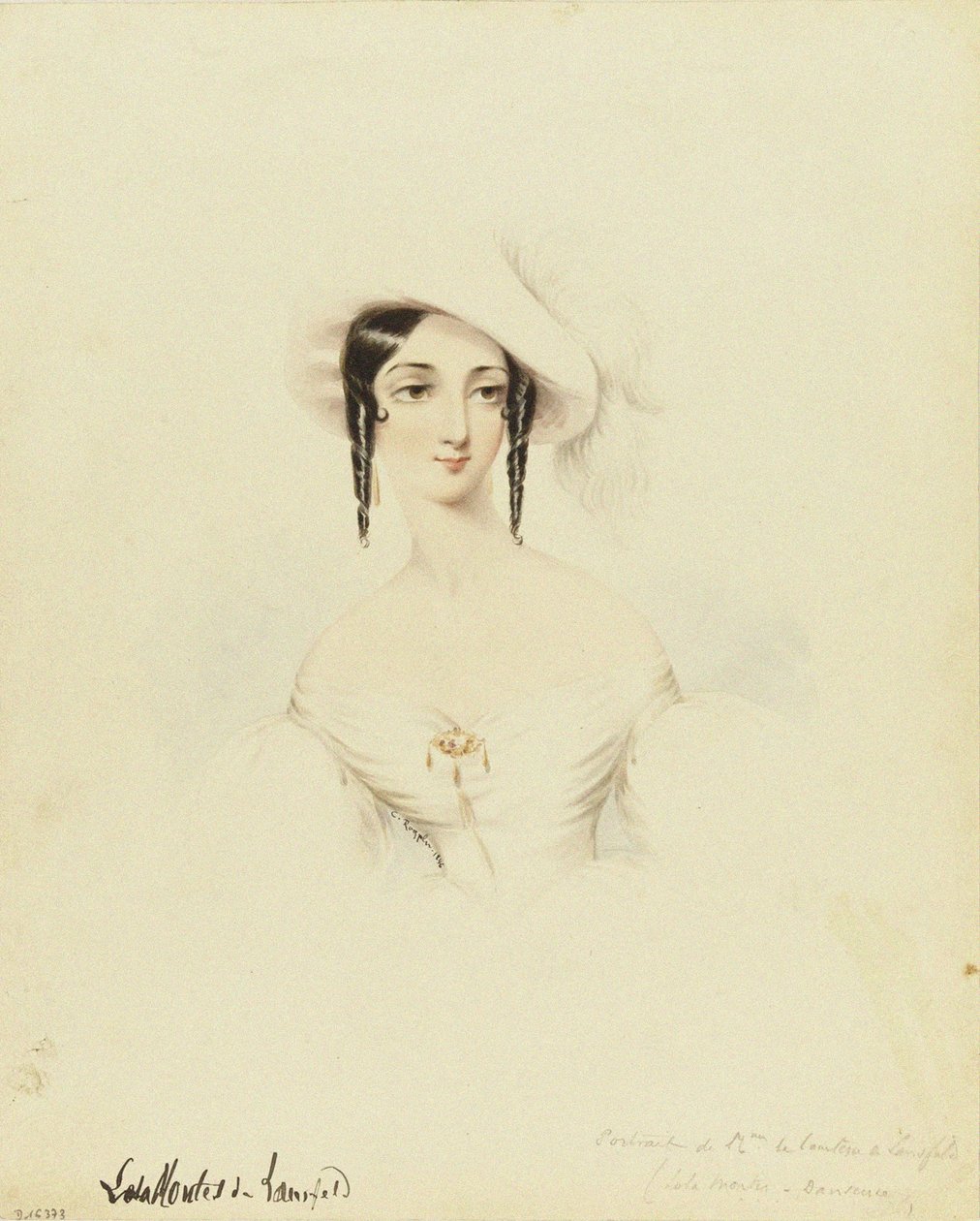 Portrait de la danseuse Lola Montez - Camille Roqueplan