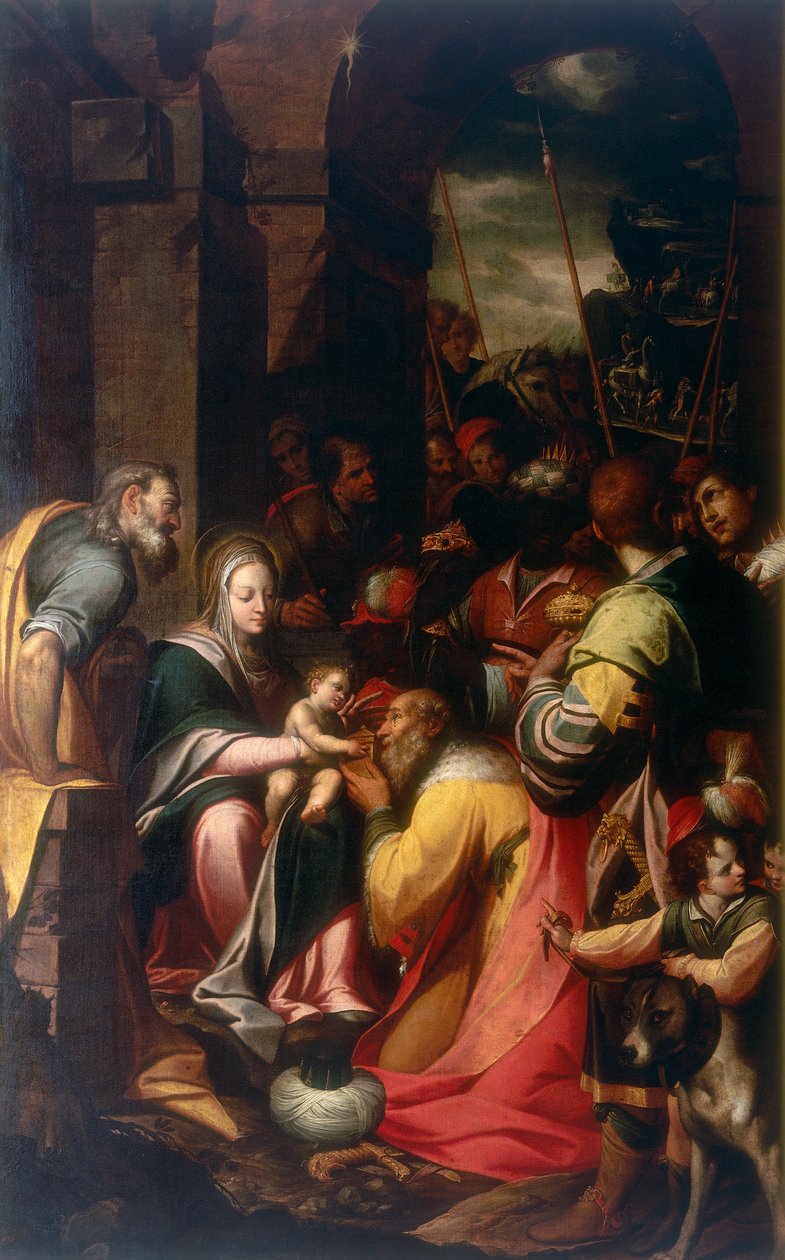 Adoration des Mages, œuvre de Camillo Procaccini, conservée à la Galleria Estense de Modène - Camillo Procaccini