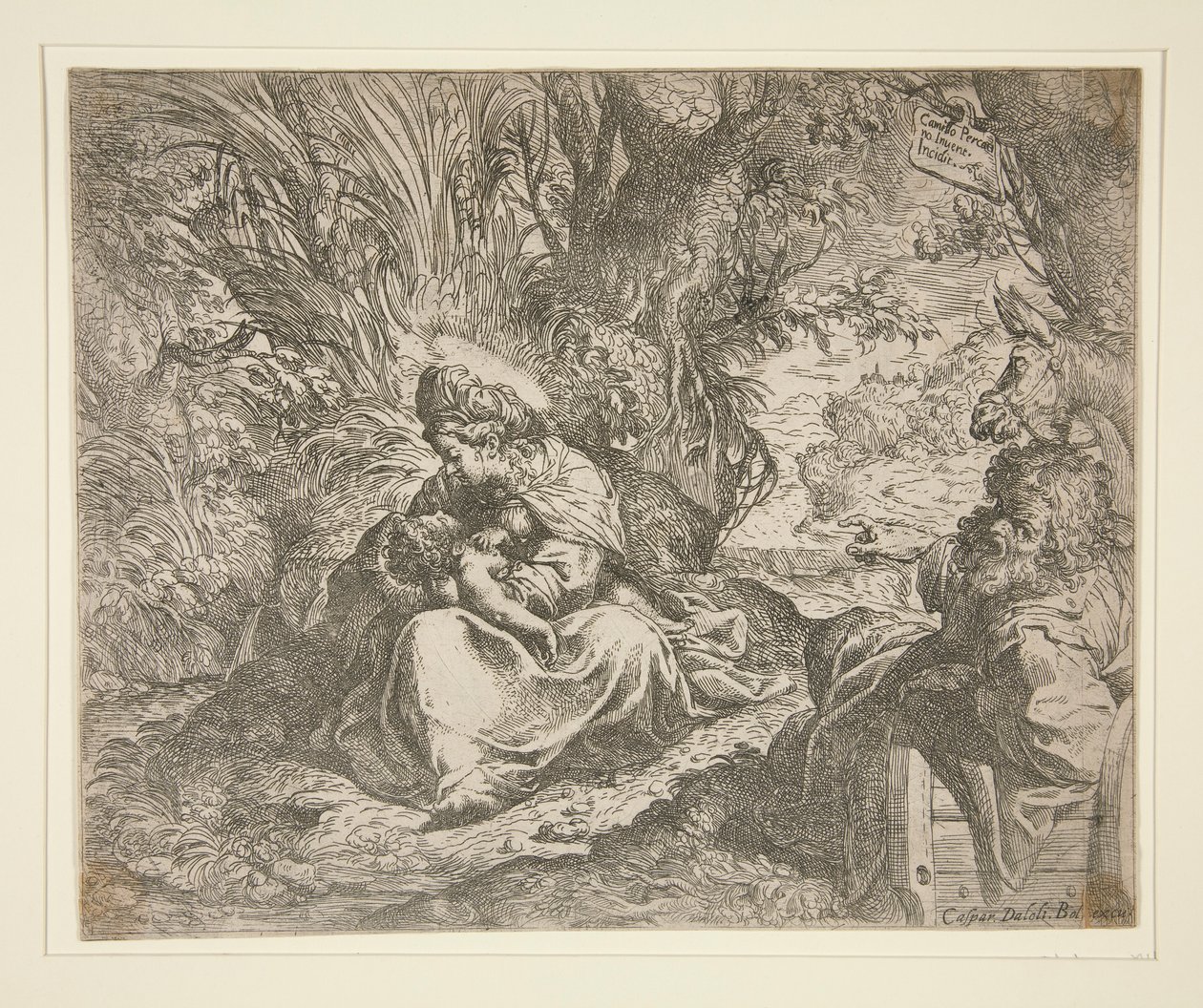 Repos pendant la fuite en Égypte - Camillo Procaccini