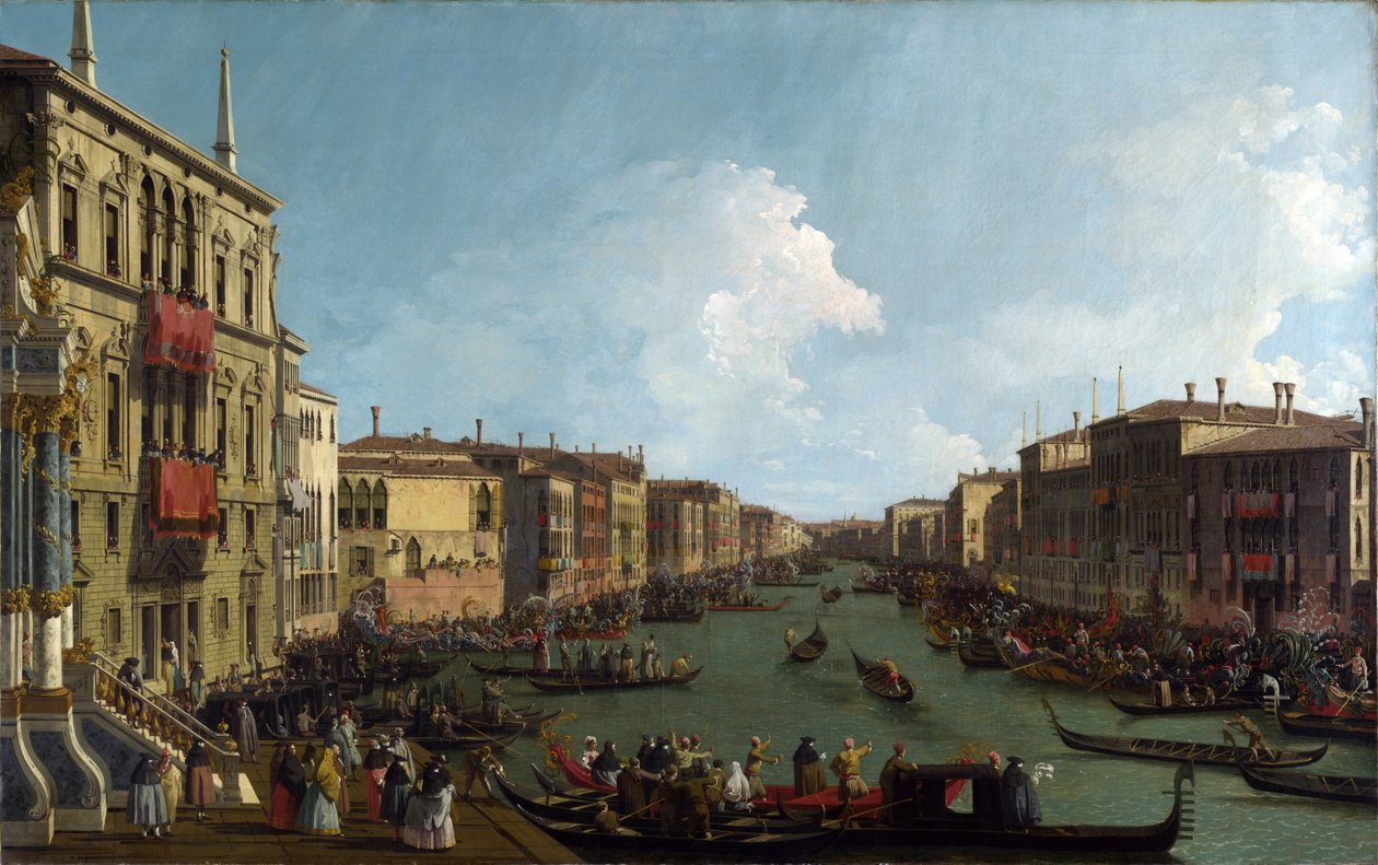 Une régate sur le Grand Canal - Canaletto