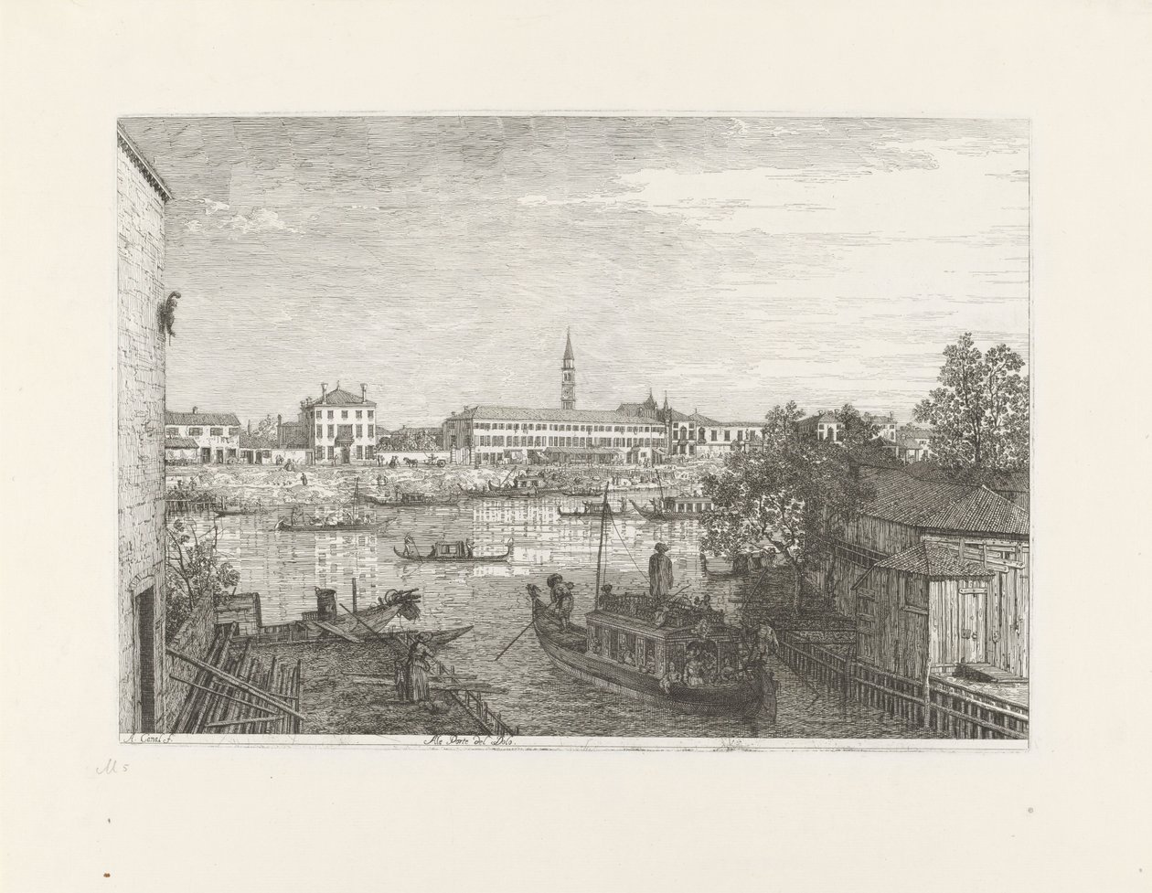 Embarcadère à Dolo - Canaletto