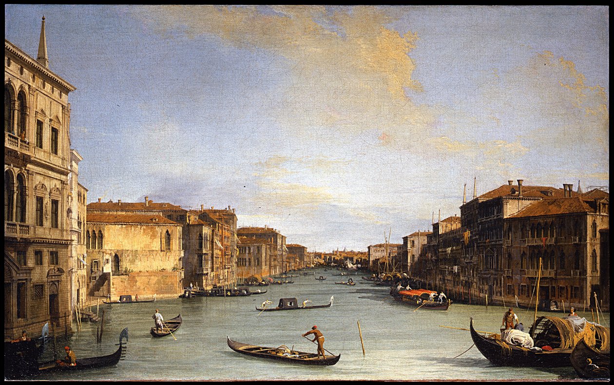 Italien :  Veduta del Canal Grande Vue du Grand Canal - Canaletto