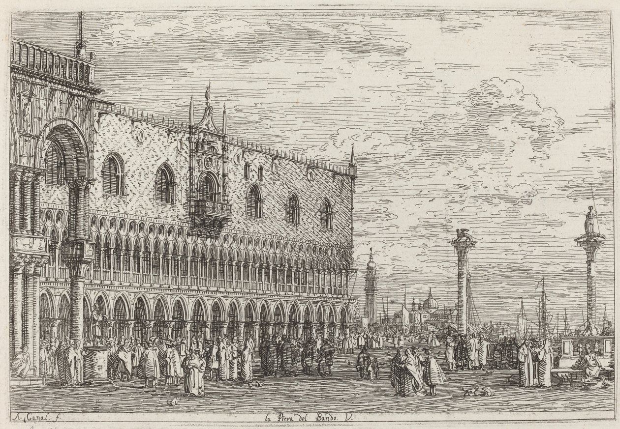 La Piera del Bando. V., vers 1735-1746 - Canaletto