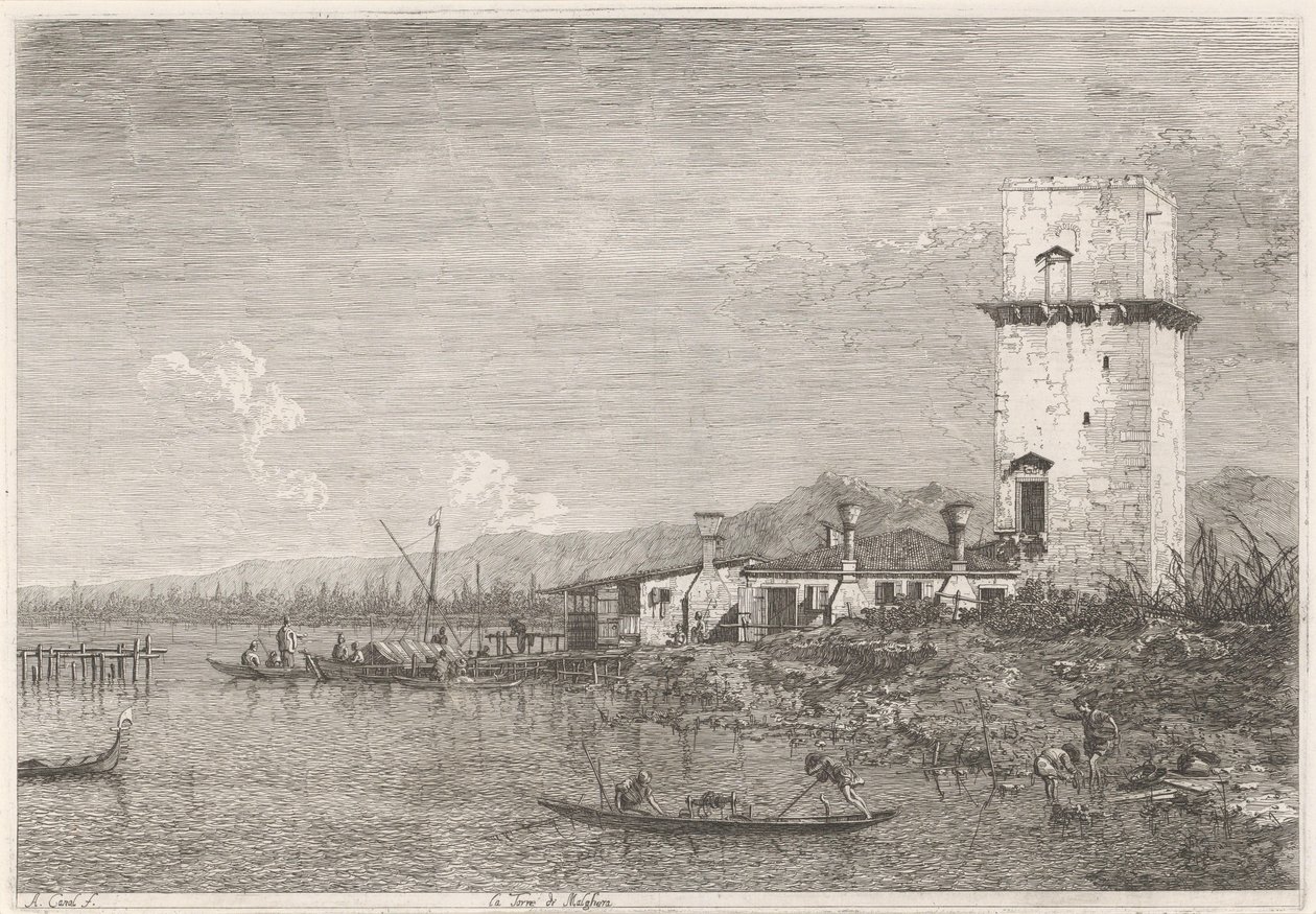 La Tour de Malghera - Canaletto