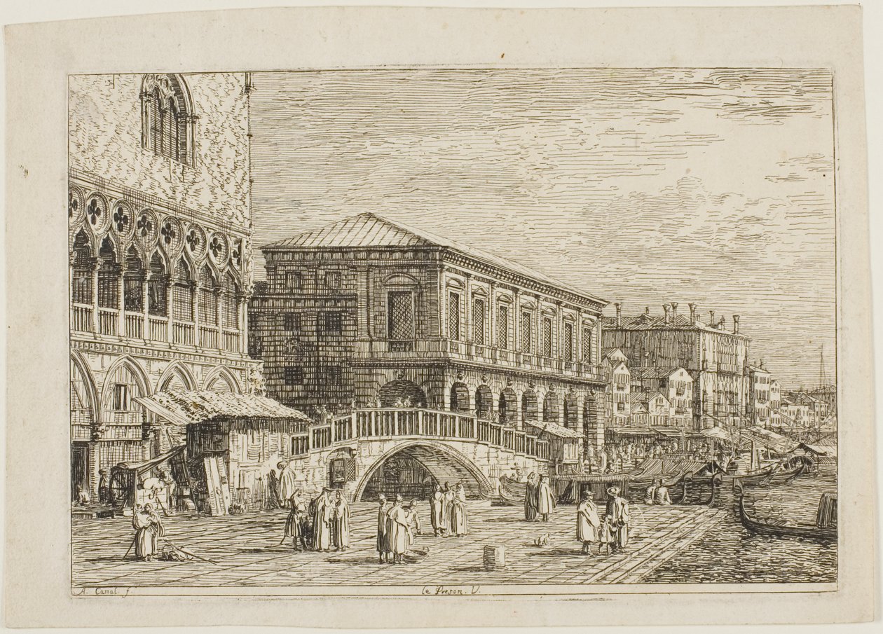 le Preson. V., de Vedute - Canaletto