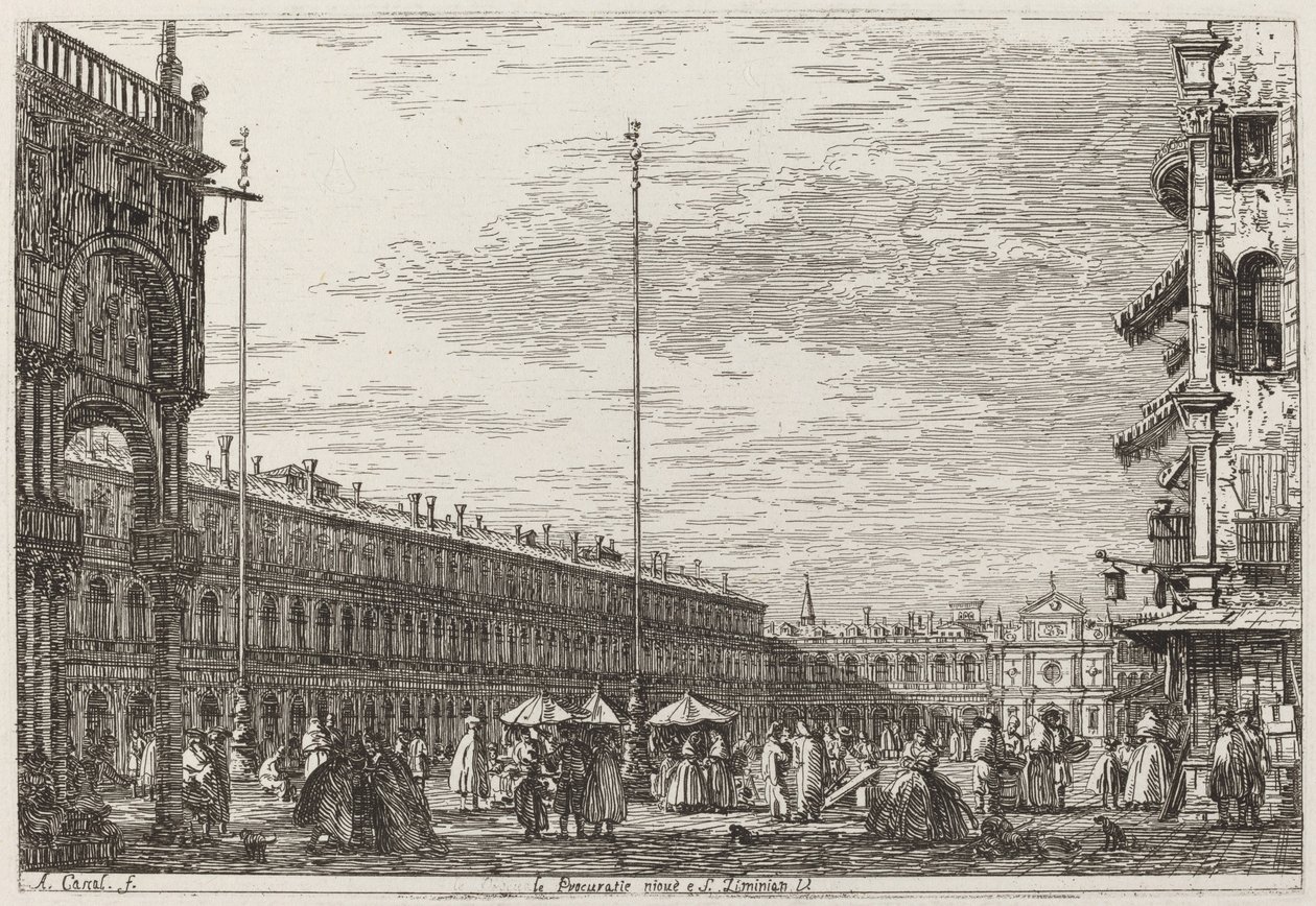 Le Procuratie niove et S. Ziminian - Canaletto