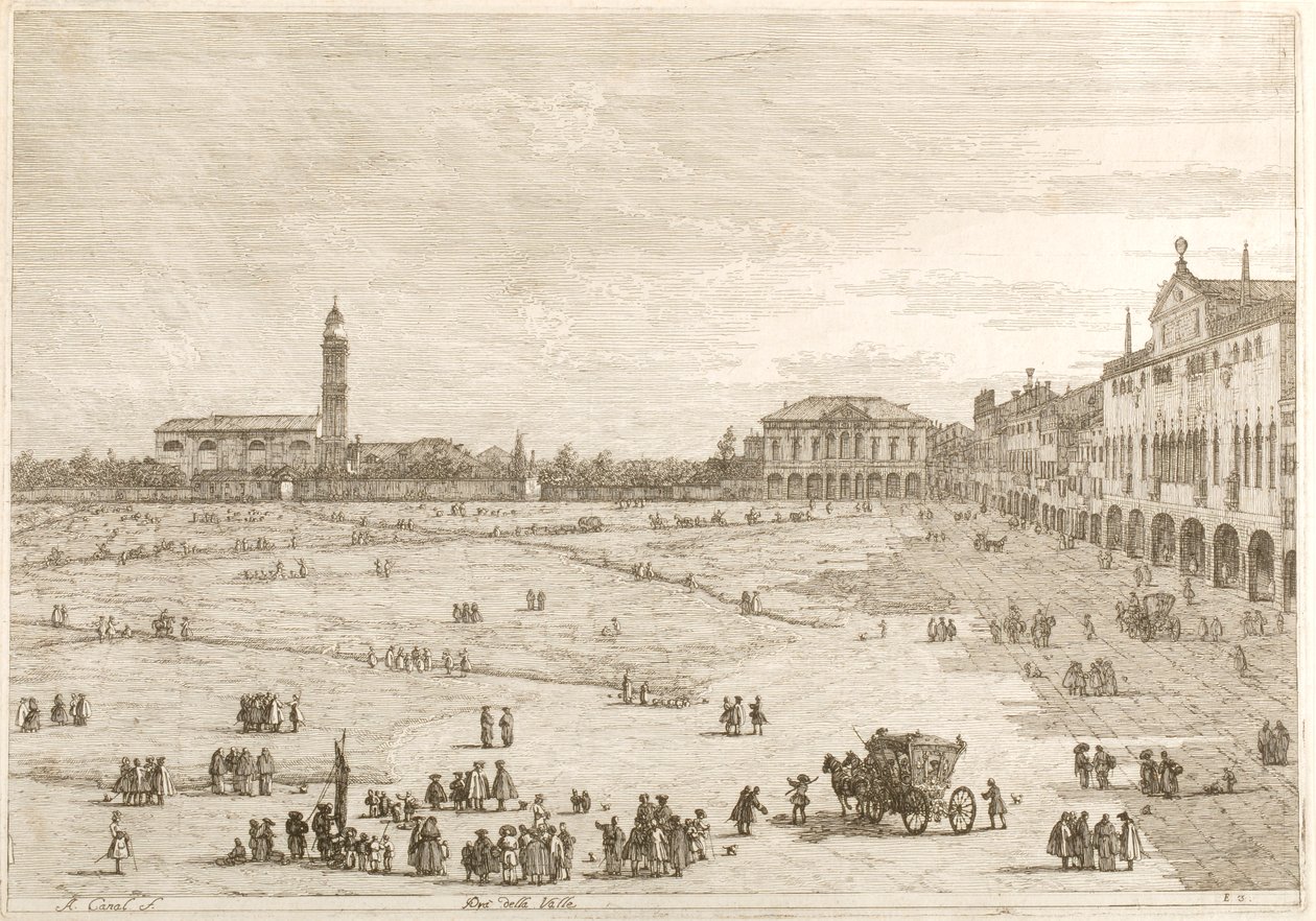Prà della Valle, extrait de la série « Vedute » - Canaletto