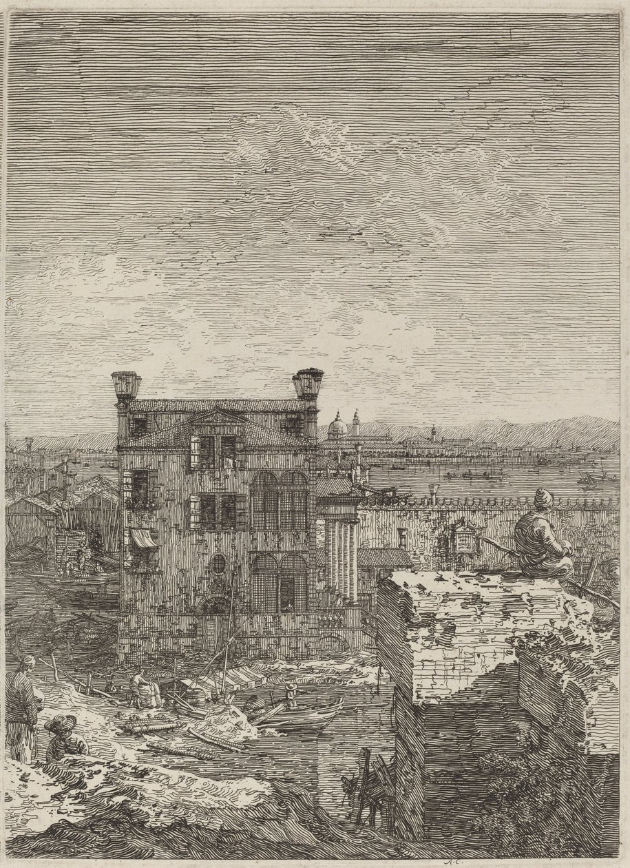 La maison avec le péristyle - Canaletto