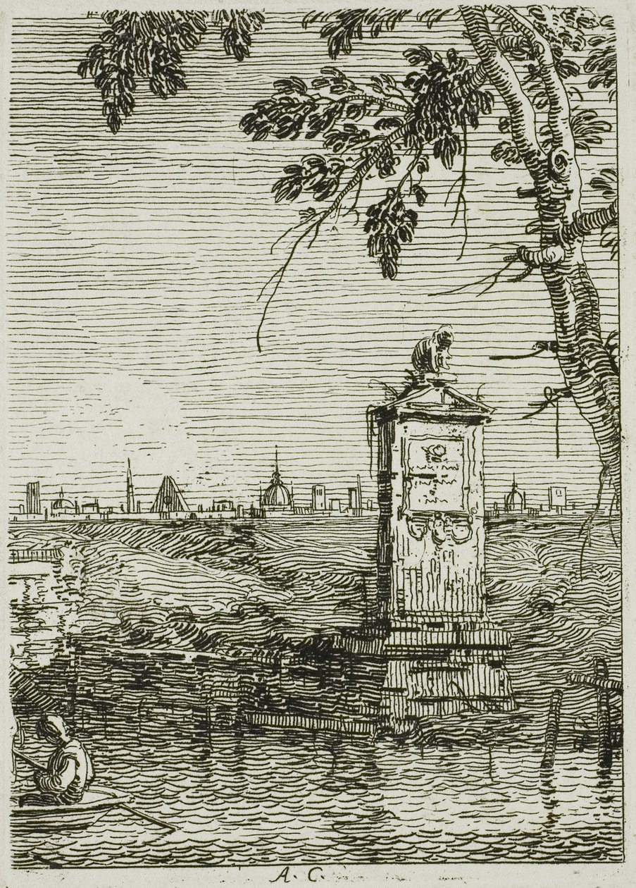 Le petit monument, de Vedute - Canaletto