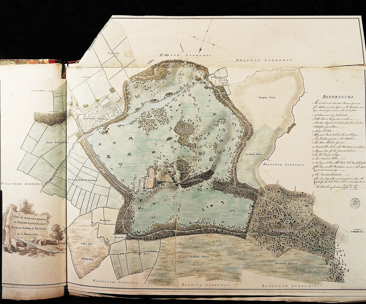 Conceptions pour le Parc du Château de Belvoir - Capability Brown