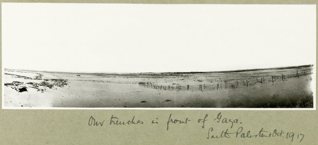 Nos tranchées devant Gaza, octobre 1917 - Capt. Arthur Rhodes