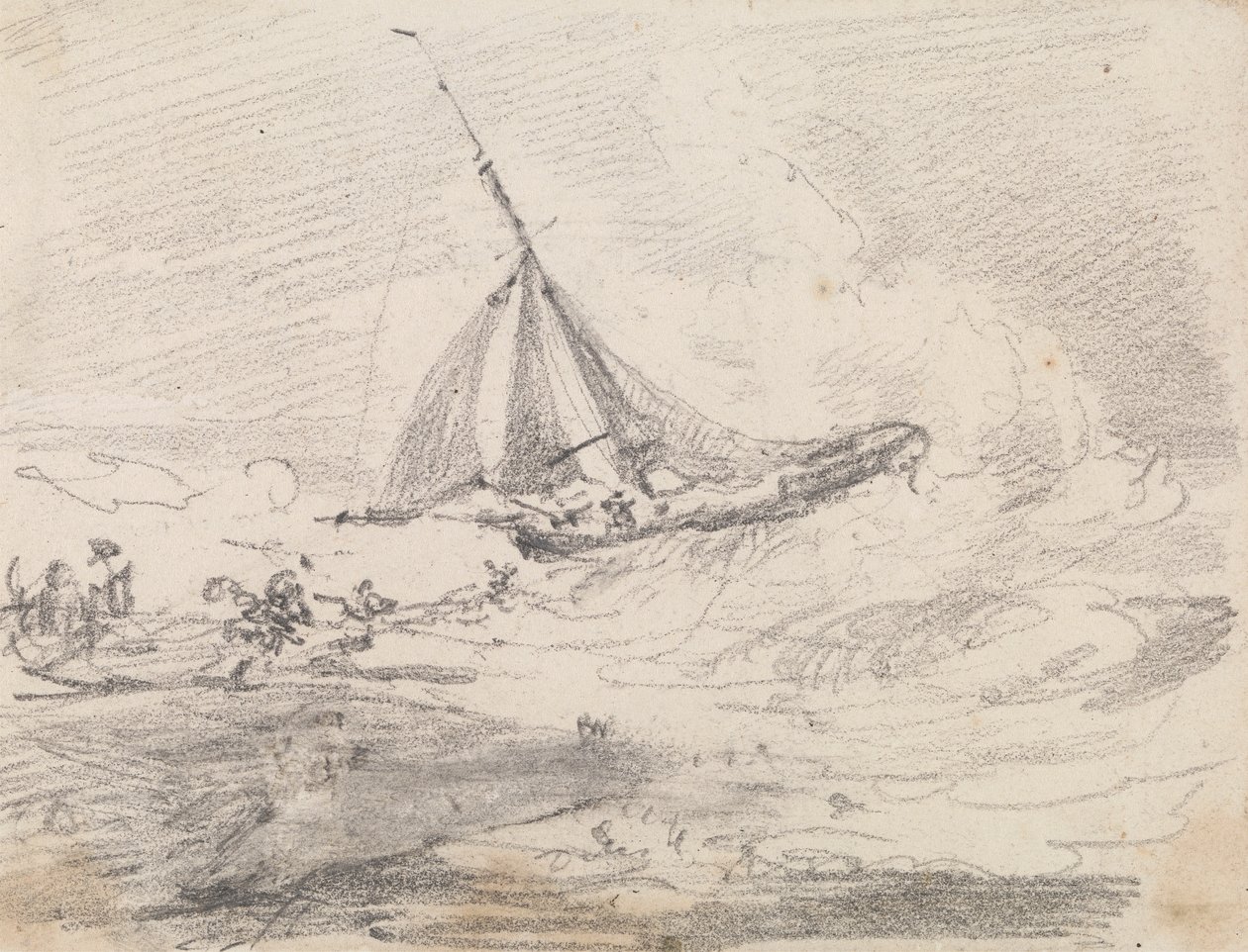 Un voilier en mer agitée, Hastings - Capt. Thomas Hastings