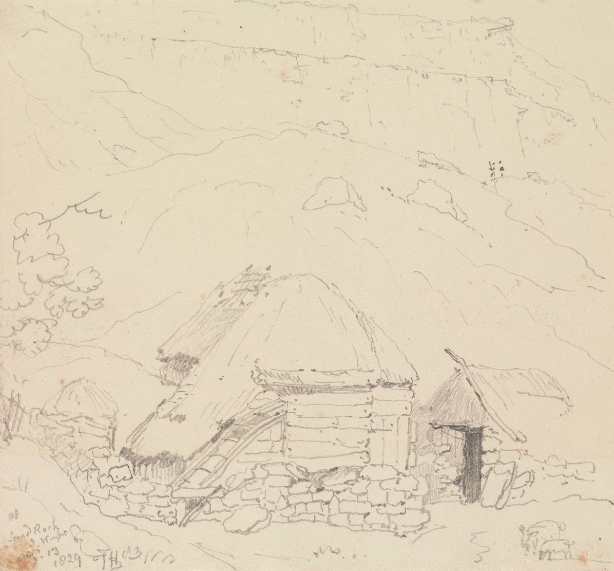 À Sandrock, Île de Wight, 13 Août 1829 - Capt. Thomas Hastings