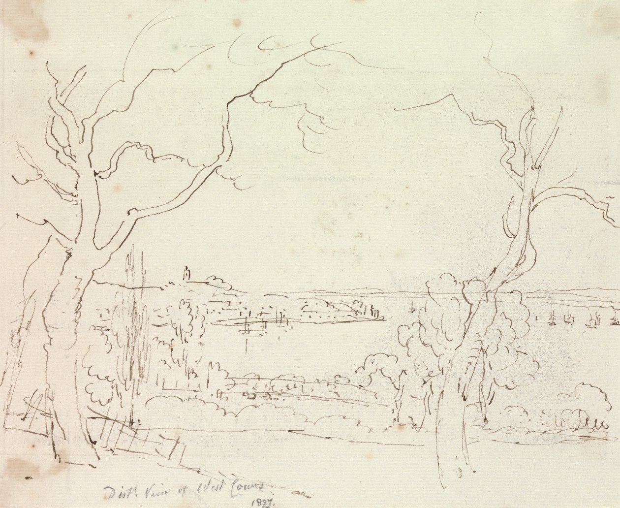 Vue Lointaine de West Cowes, Île de Wight - Capt. Thomas Hastings