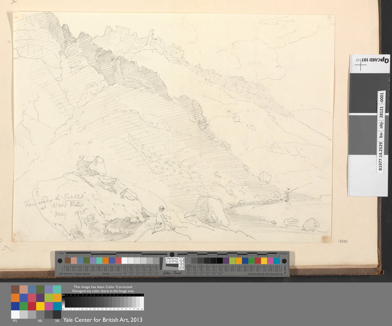 Depuis les Screes à Wast Water, mai 1836 - Capt. Thomas Hastings
