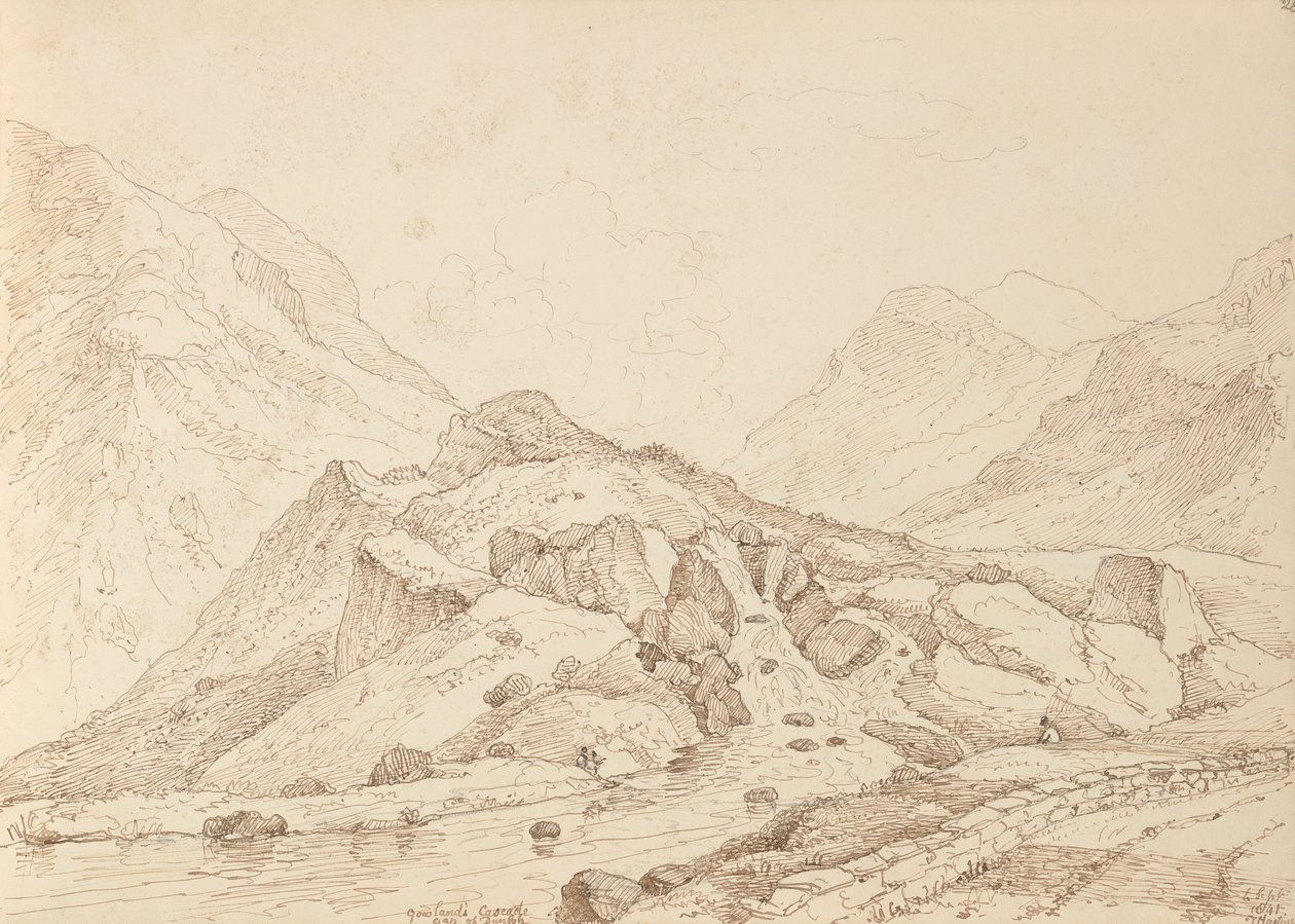 Cascade de Gowland, Gap of Dunloh, 6 septembre 1841 - Capt. Thomas Hastings