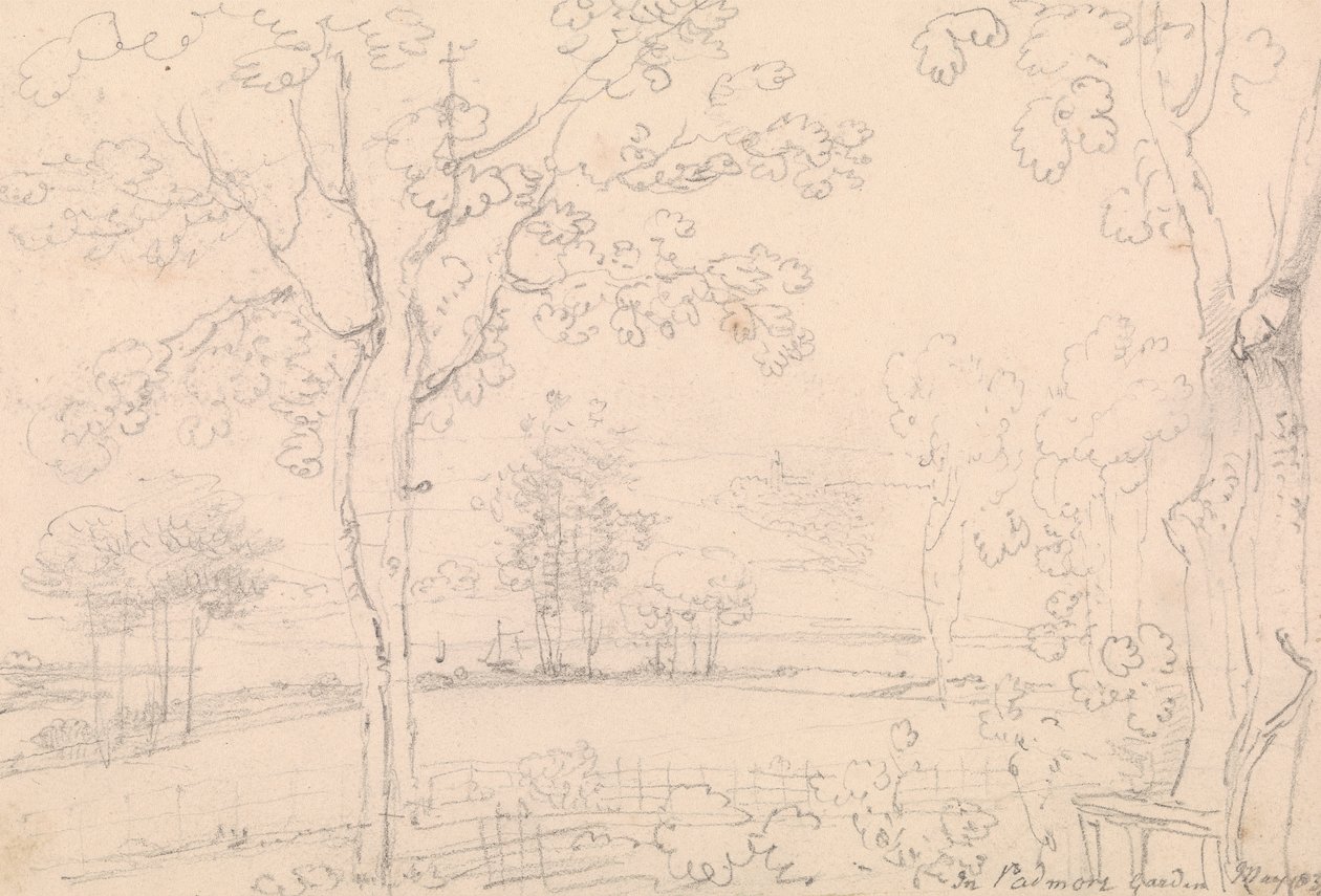 Dans le jardin de Padmore, mai 1833 - Capt. Thomas Hastings