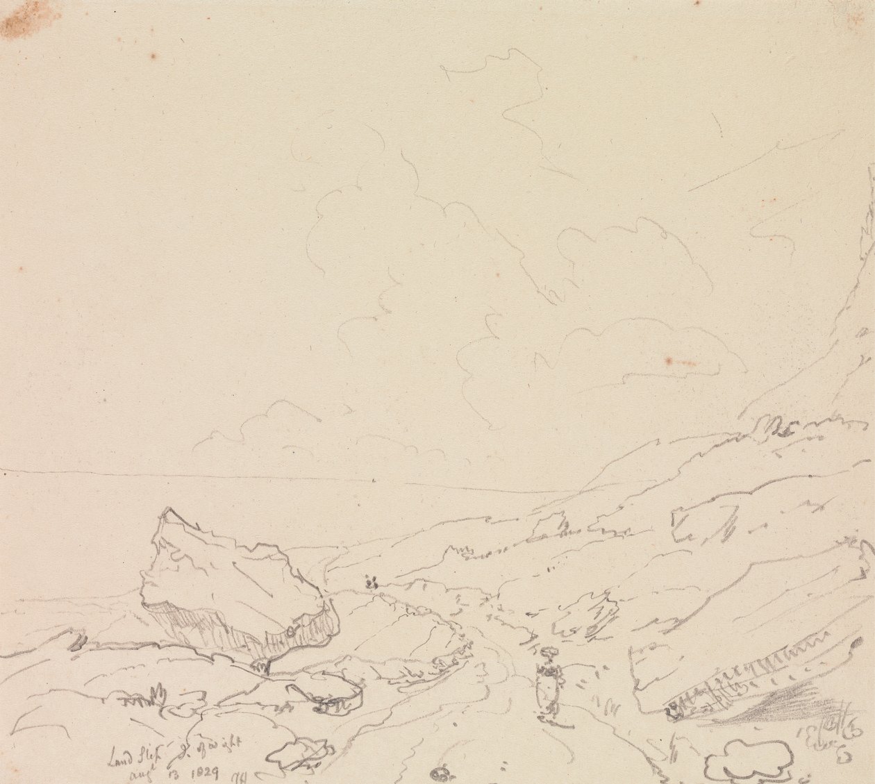 Glissement de terrain, Île de Wight, 13 août 1829 - Capt. Thomas Hastings