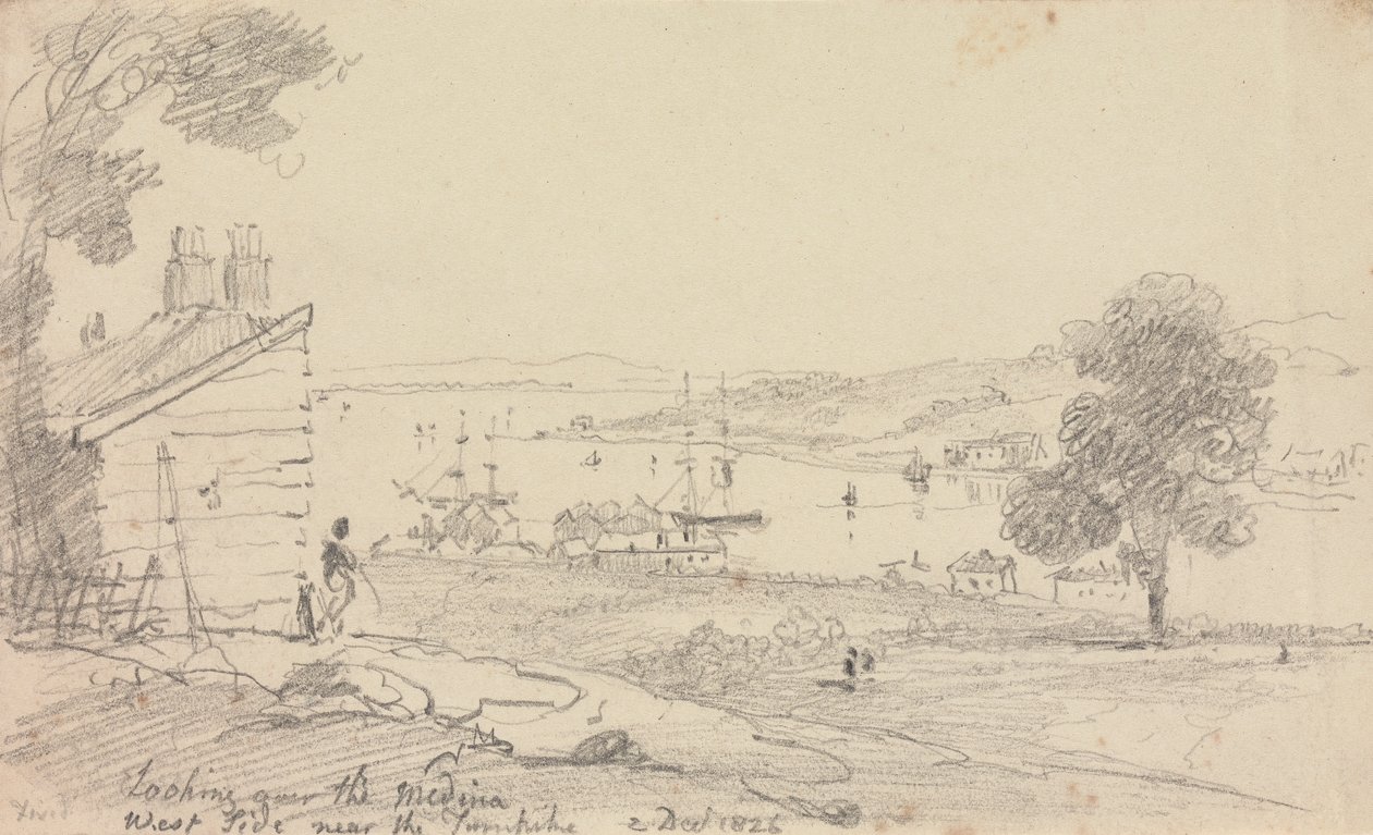 Vue sur la Médina, 2 décembre 1826 - Capt. Thomas Hastings