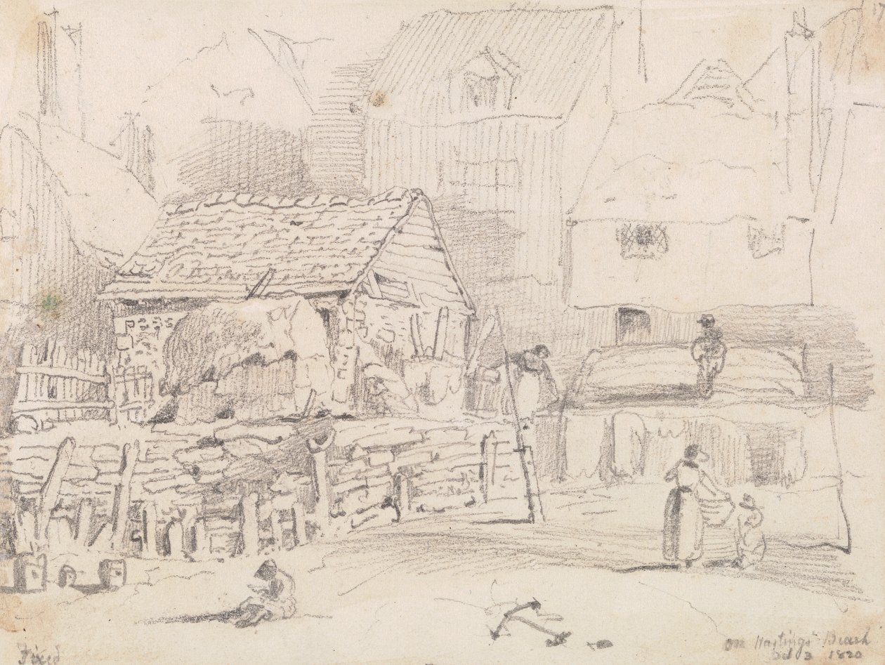 Sur la plage de Hastings, 3 octobre 1820 - Capt. Thomas Hastings