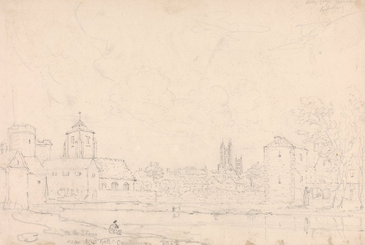 Sur la Stour près de West Gate, Canterbury - Capt. Thomas Hastings