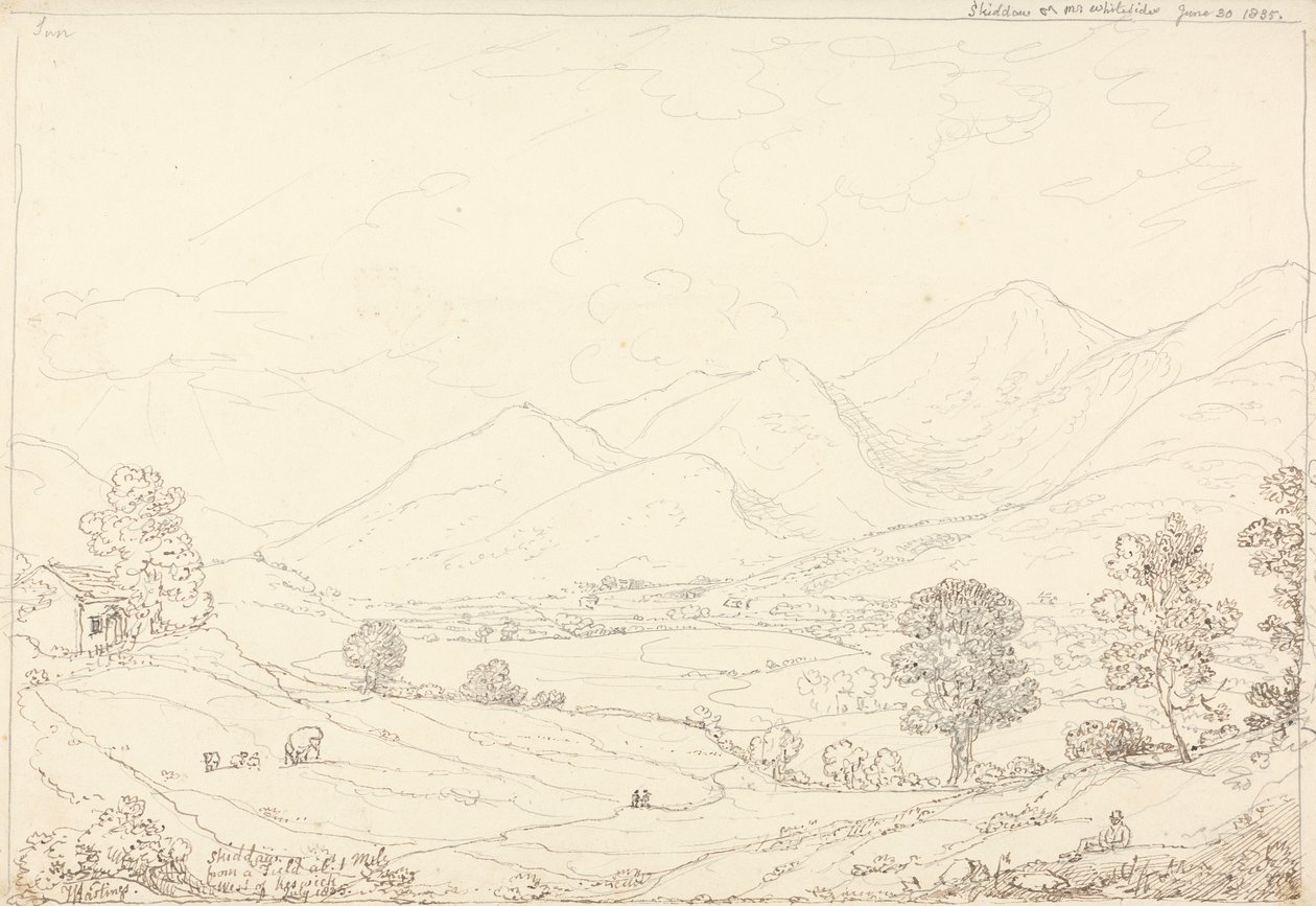 Skiddaw chez M. Whiteside, 30 juin 1835 - Capt. Thomas Hastings