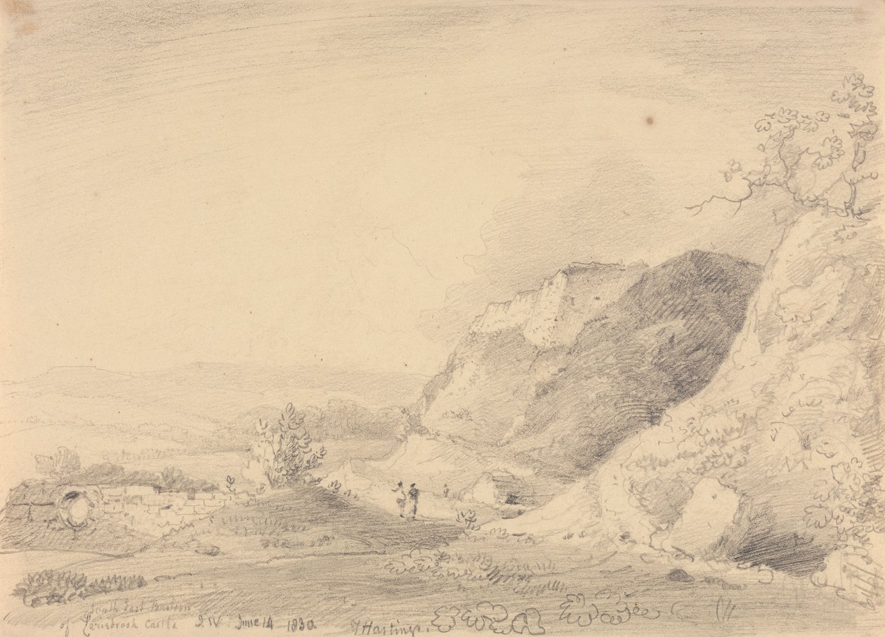 Bastion Sud-Est du Château de Carisbrooke, 14 juin 1830 - Capt. Thomas Hastings