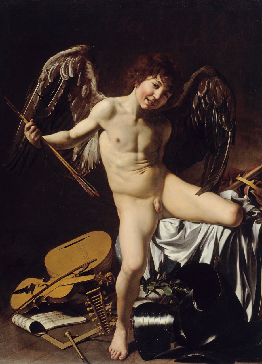 Allemand : Amor als Sieger Amor Vincit Omnia - Caravaggio