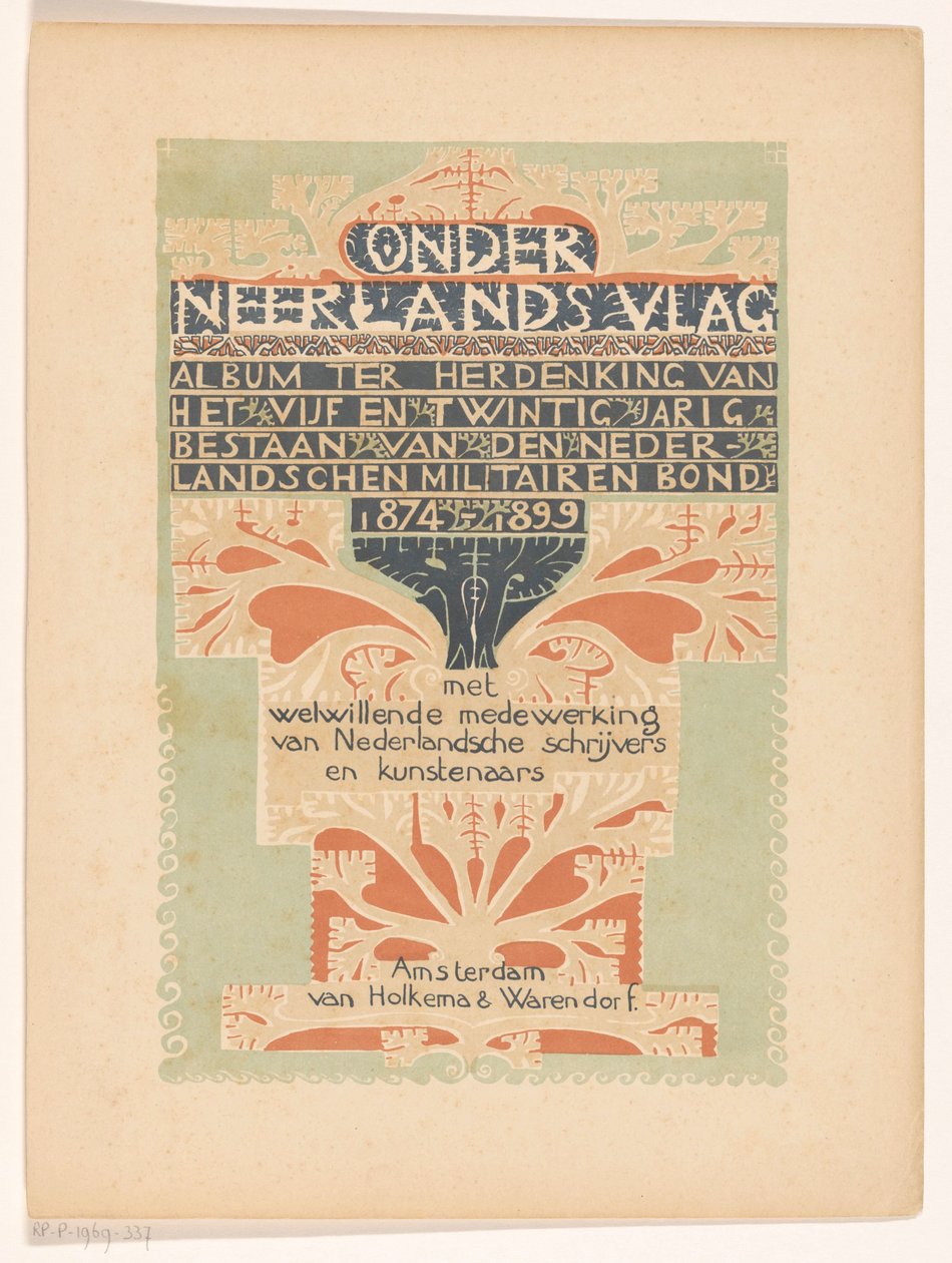 Titelblatt für: Unter niederländischer Flagge, 1899 - Carel Adolph Lion Cachet