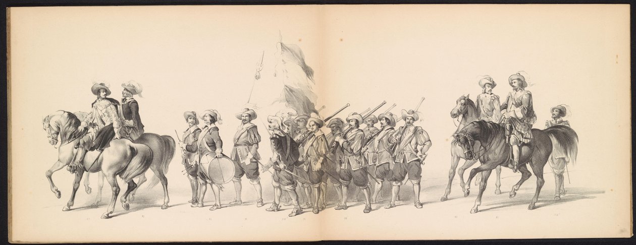 Mascarade des étudiants de Leyde, 1850 (plaque 10) - Carel Christiaan Antony Last