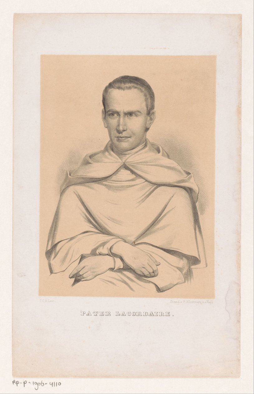Portrait de Jean-Baptiste Henri Lacordaire - Carel Christiaan Antony Last
