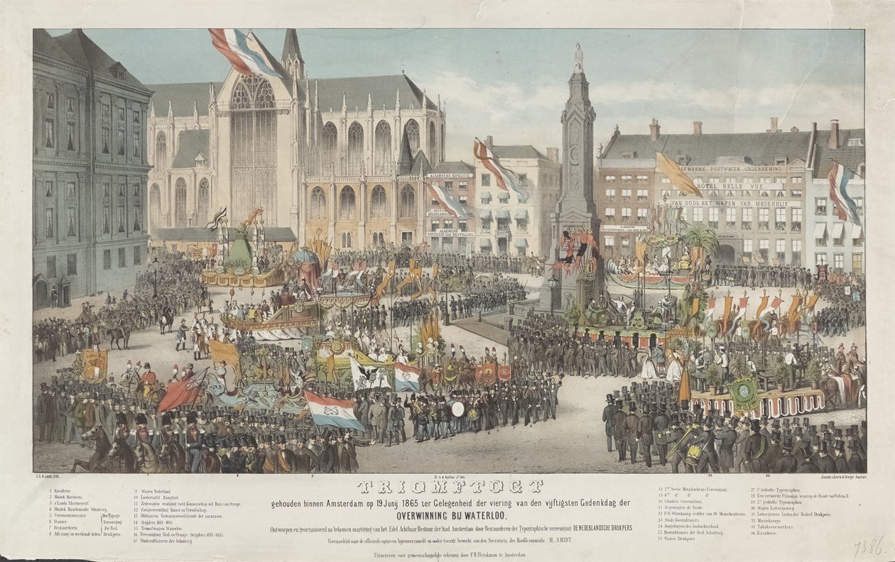 Triomphe tenu à Amsterdam le 19 juin 1865 à l