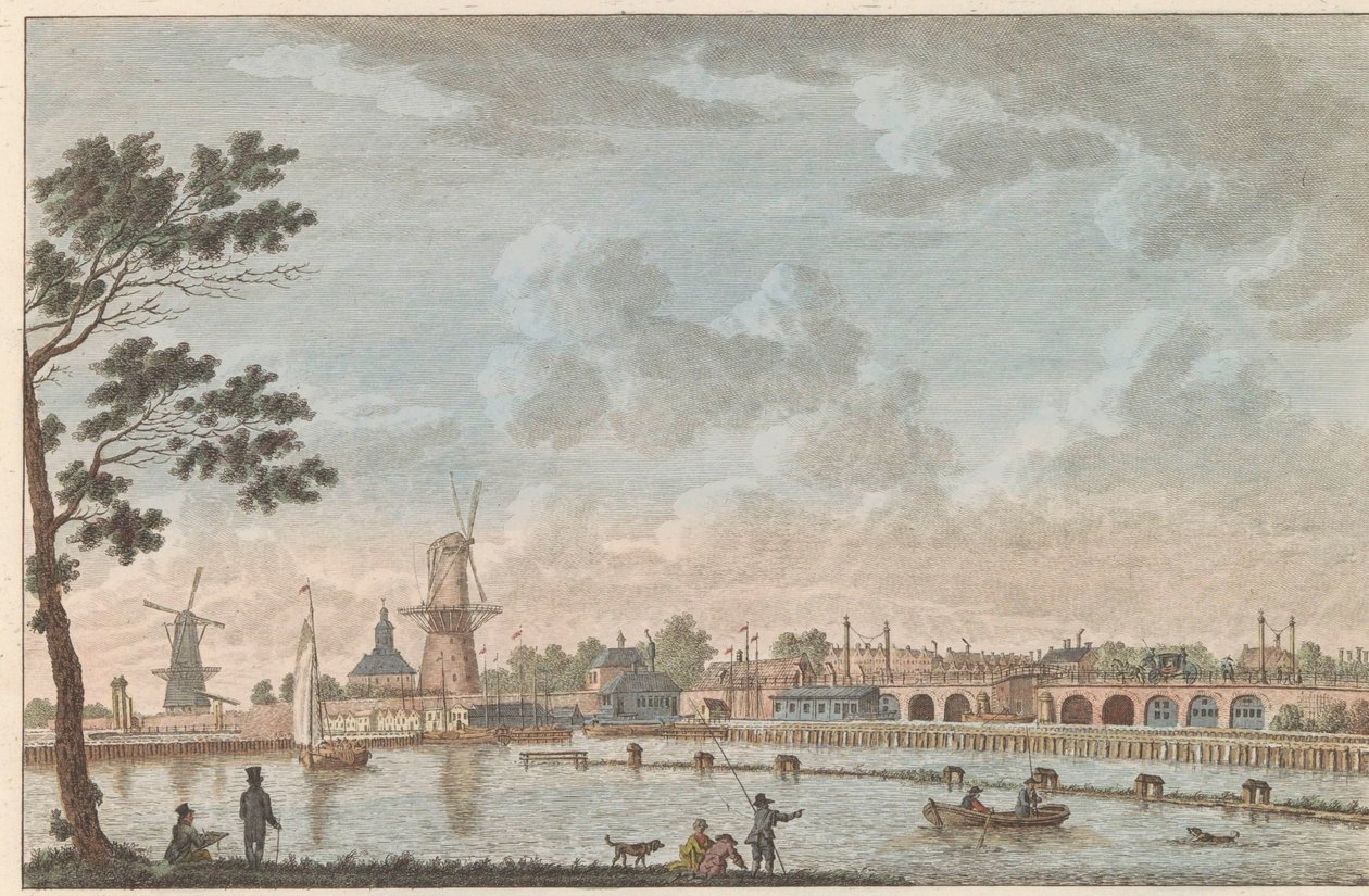Pont haute, dite hoog sluis - anciennement nommé Pont des amoureux, prise du côté de L