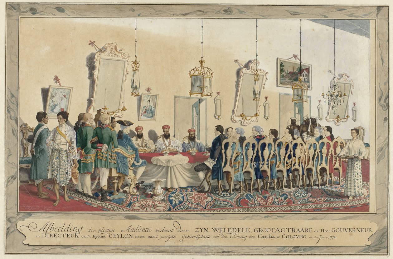 Réception des envoyés du roi de Kandy par le gouverneur Imam Falck - Carel Frederik Reimer
