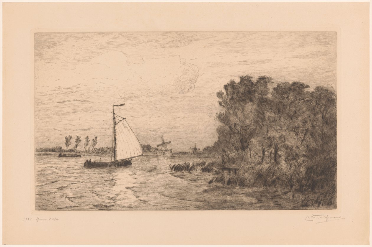 La Vecht près Weesp - Carel Nicolaas Storm van 