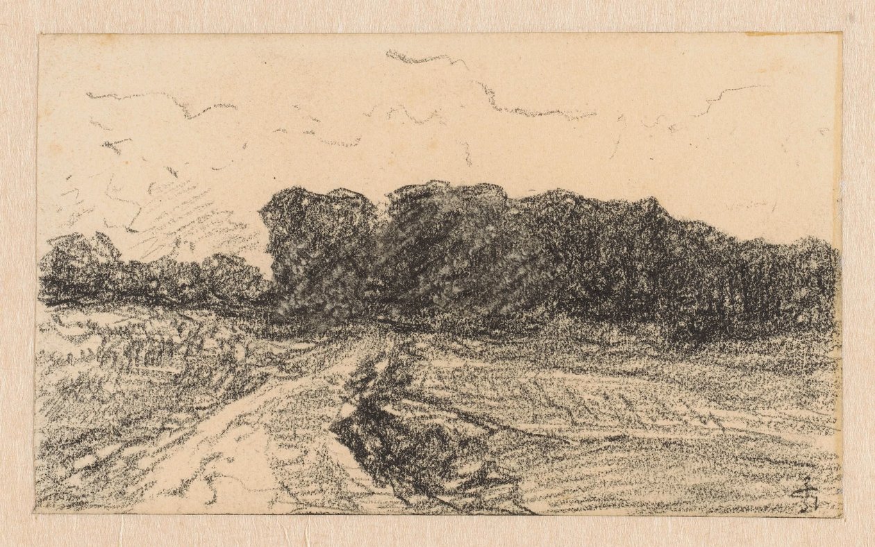 Allée de tilleuls, route vers le Bresserberg à Clèves - Carel Nicolaas Storm van 