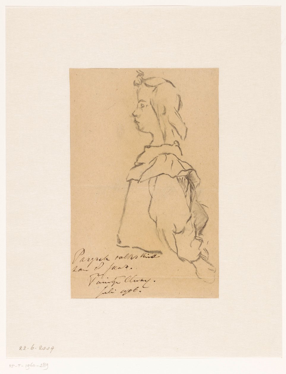 Enfant de huit ans de Paris - Carel Nicolaas Storm van 
