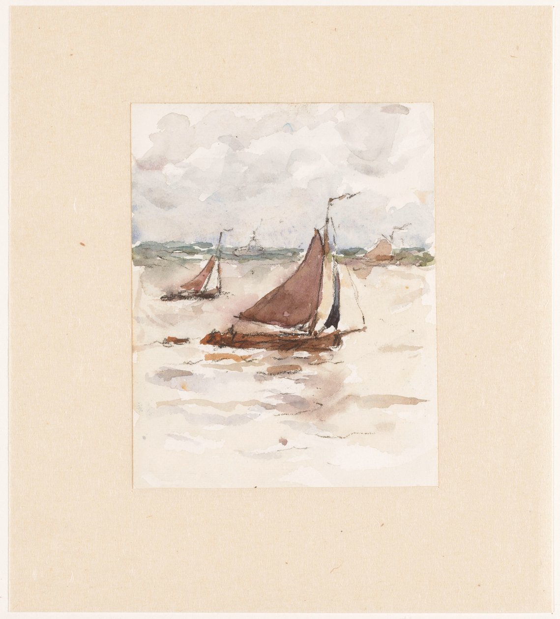 Bateaux de pêche à voile sur l