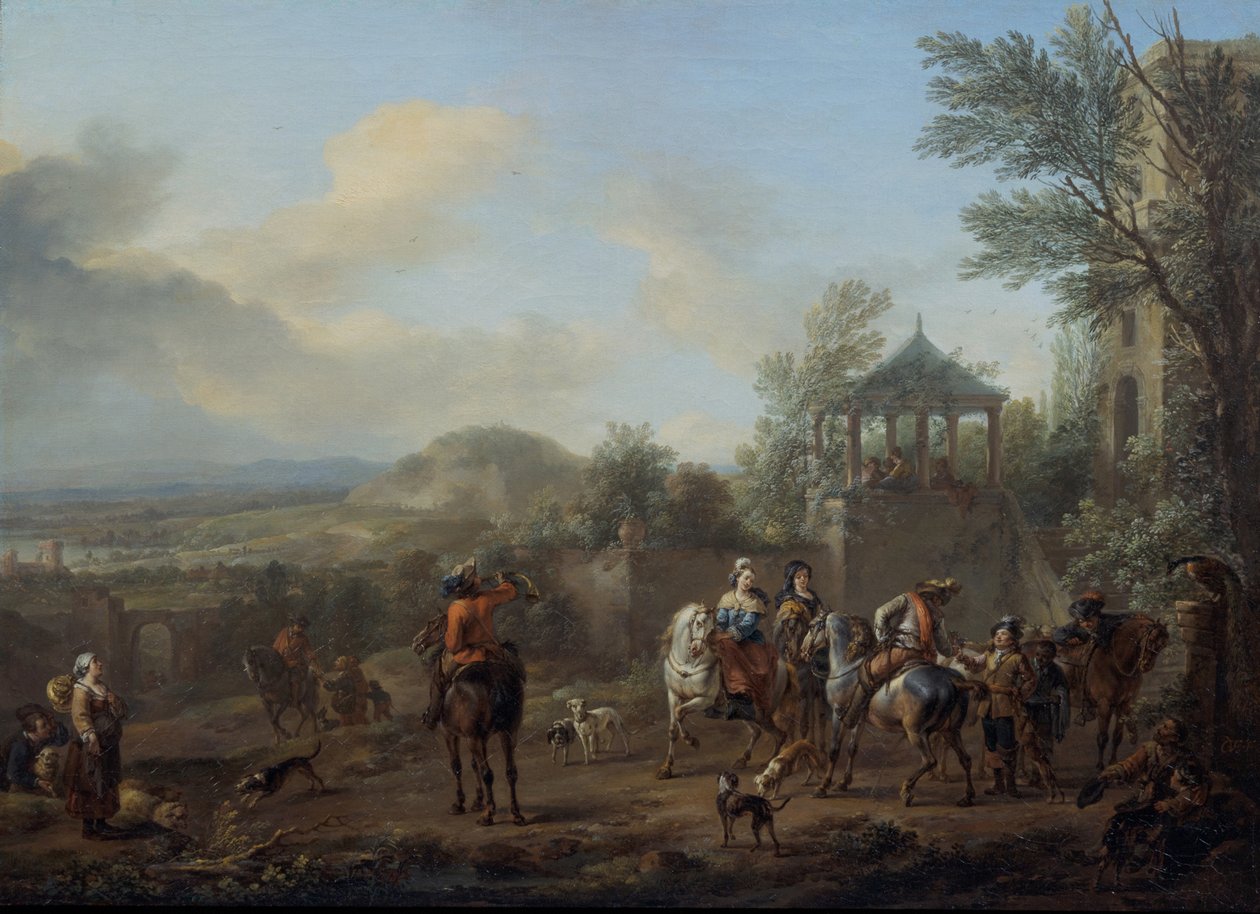 Départ pour la chasse - Carel van Falens or Valens
