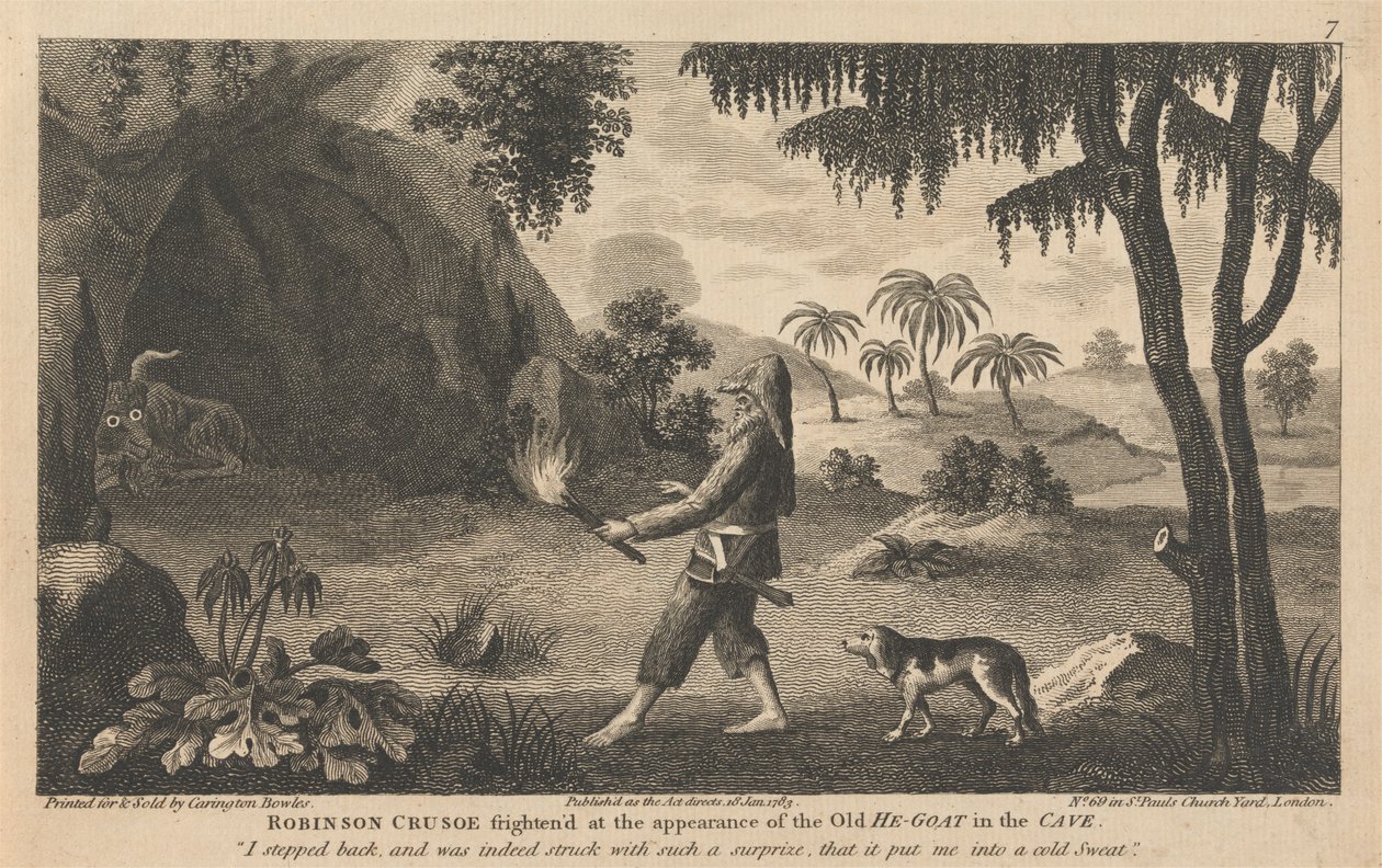 Douze illustrations de Robinson Crusoé - Carington Bowles