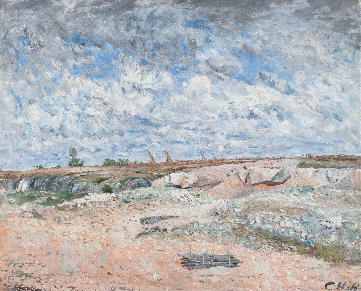 Paysage avec nuages dérivants - Carl Fredrik Hill