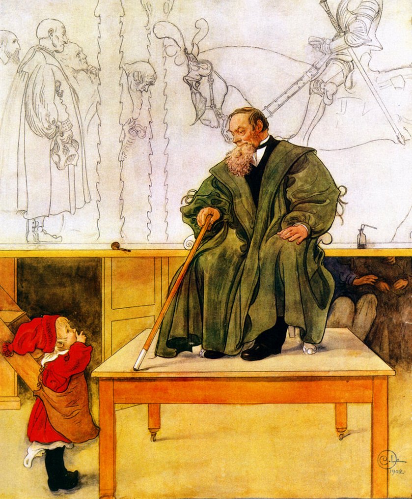 Grand-père et Esbjörn - Carl Larsson