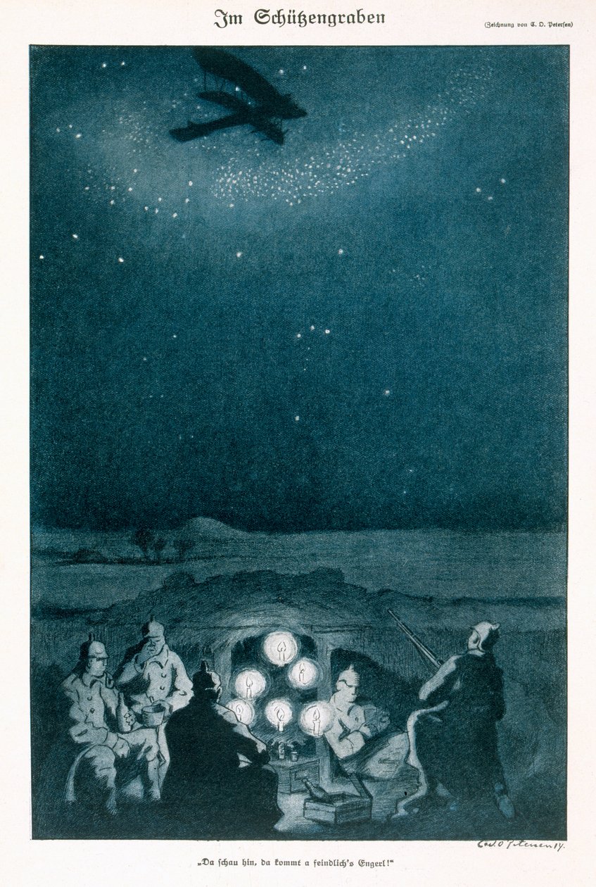 Dans les tranchées, illustration d