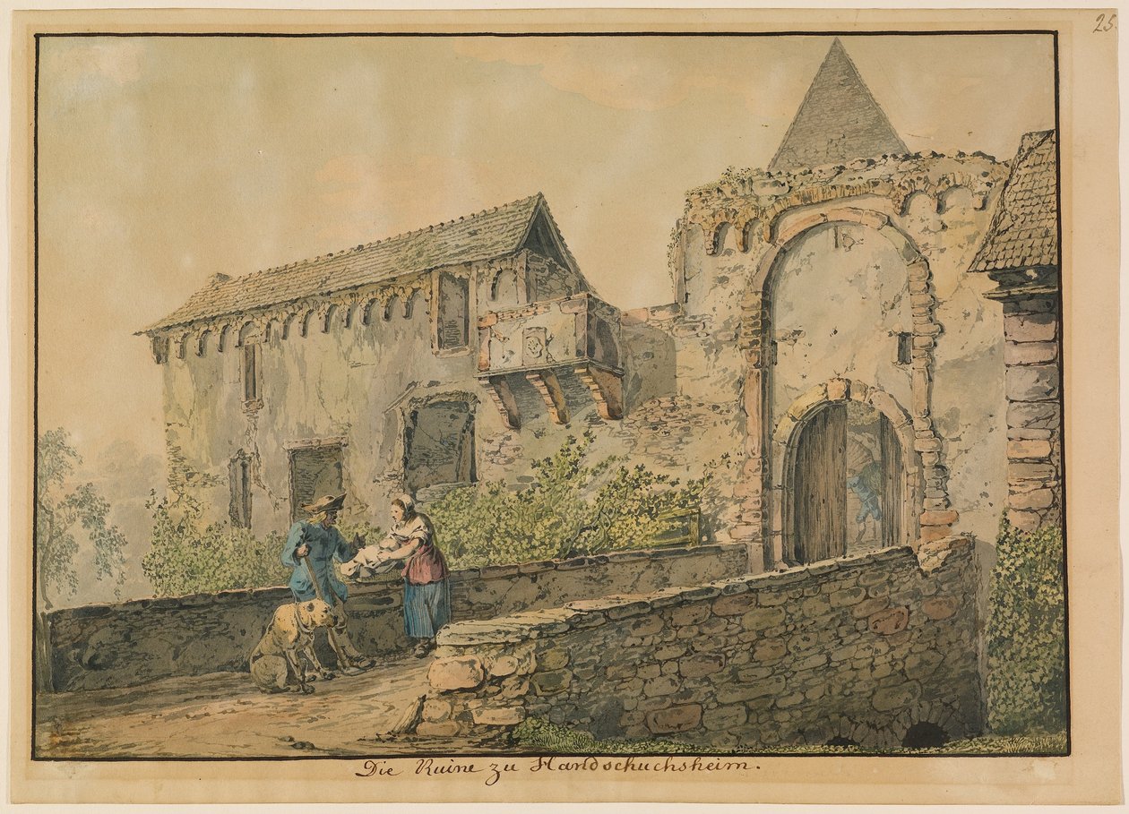 Ruine du Tiefburg à Handschuhsheim - Carl Philipp Fohr