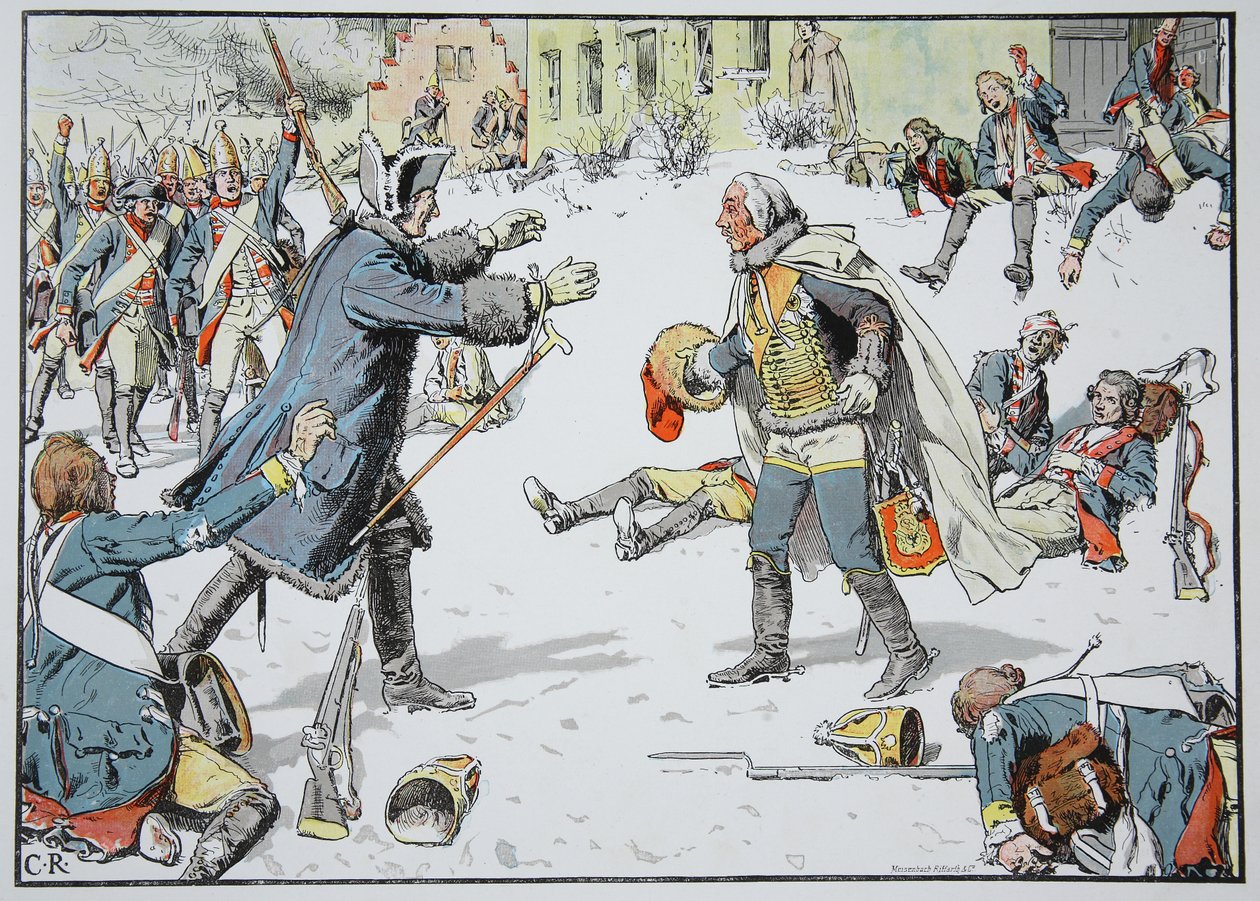 Le matin après la bataille de Torgau, 4 novembre 1760 - Carl Röchling