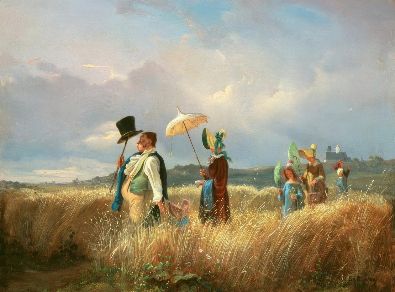 La promenade dominicale - Carl Spitzweg