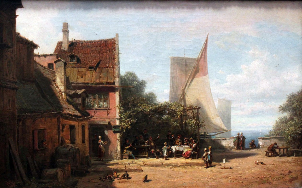 Vieille taverne près du lac de Starnberg - Carl Spitzweg