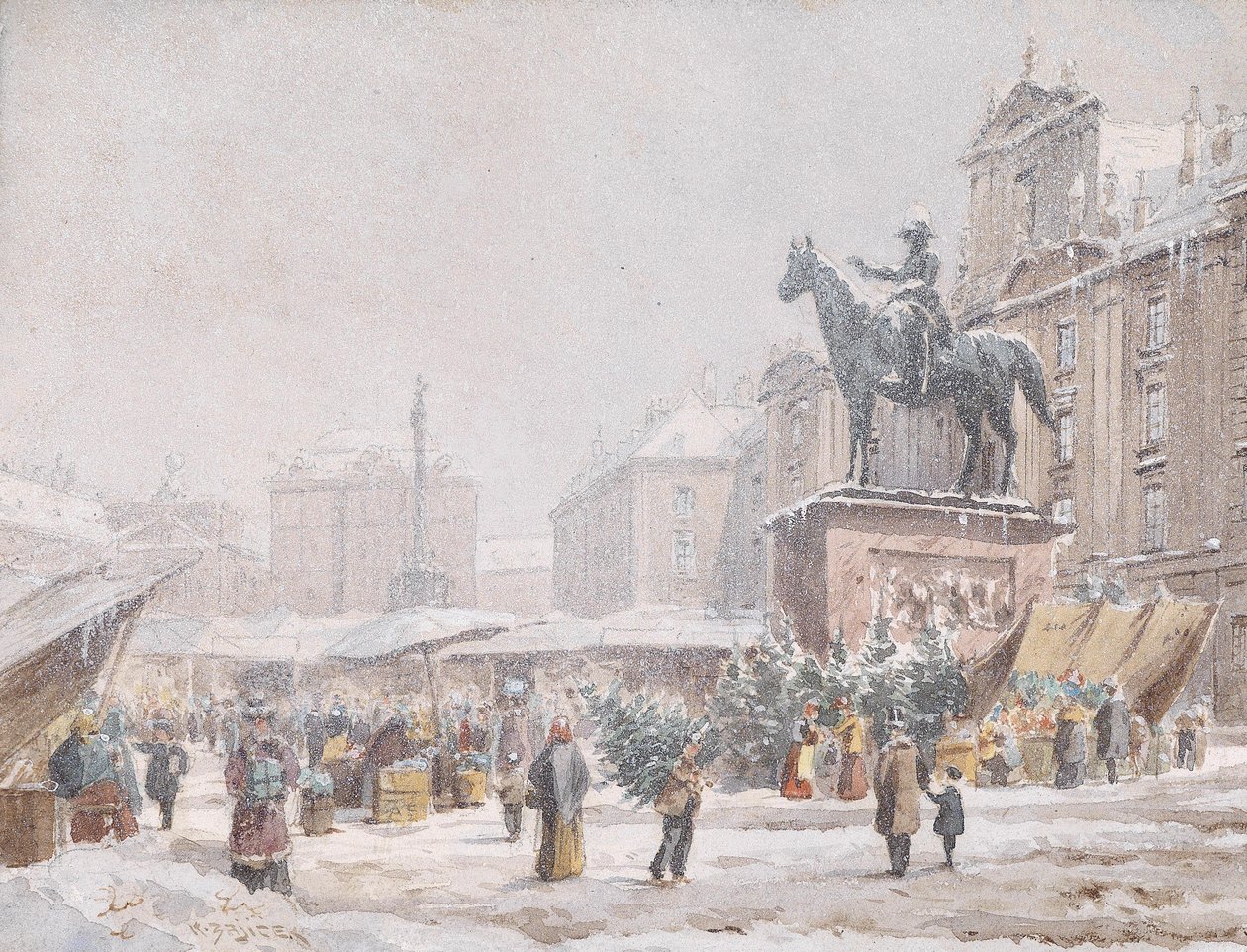 Marché de Noël Am Hof - Carl Wenzel Zajicek